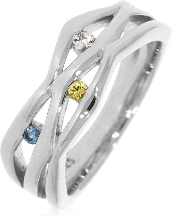 Produktbild Xen Ring mit multicolor Saphire (52, 925 Silber)