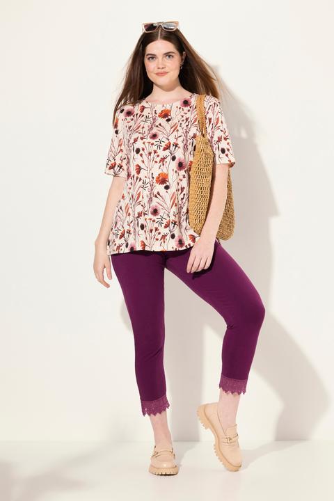 Produktbild Ulla Popken 7/8-Leggings, Saumspitze (46, 48)