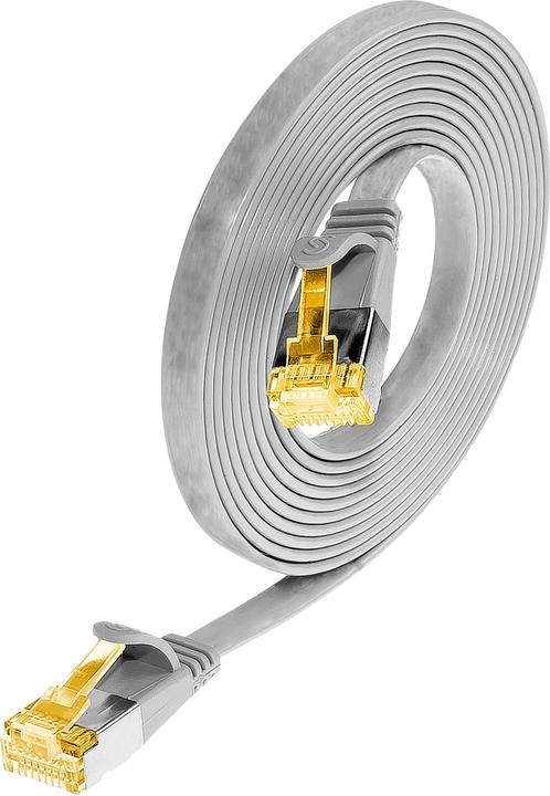 Lightwin Slim patch cable: U/FTP, 1.5m, grey (U/FTP, CAT6a, 1.50 m)