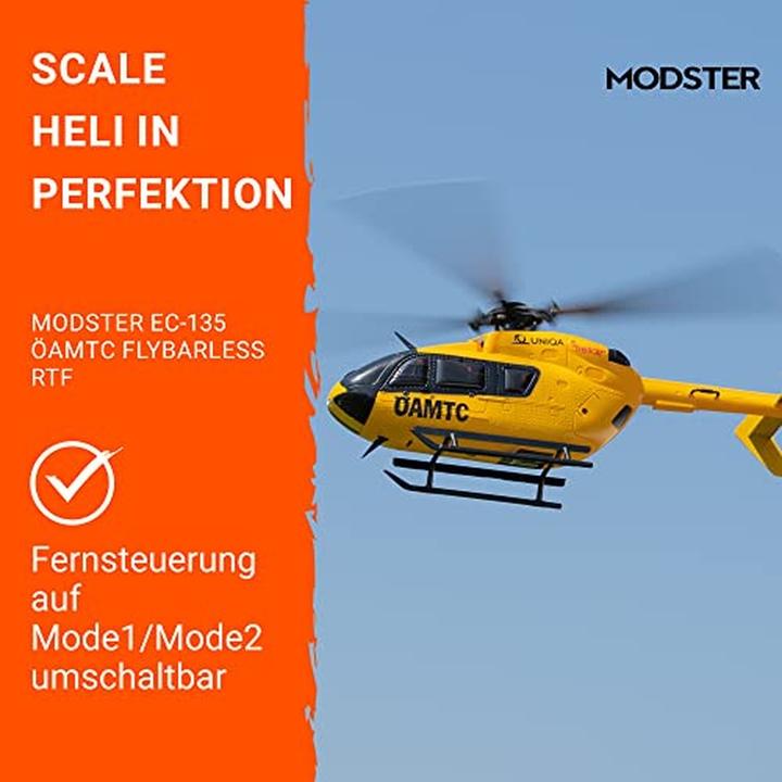 Produktbild Modster EC-135 ÖAMTC Scale RC Hubschrauber Elektro RTF