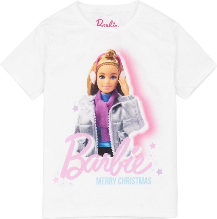 Produktbild Barbie TShirt Mädchen weihnachtliches Design (128)