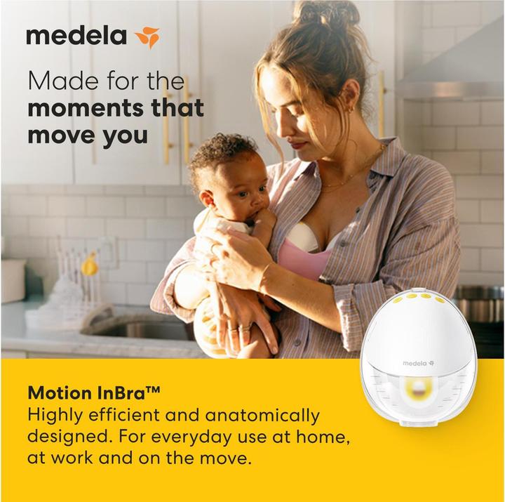 Actual product image Medela Motion InBra single breast pump