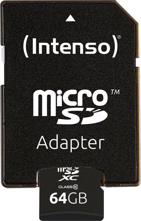 Immagine prodotto Intenso microSD Class 10 (64 GB, microSDXC, U1)