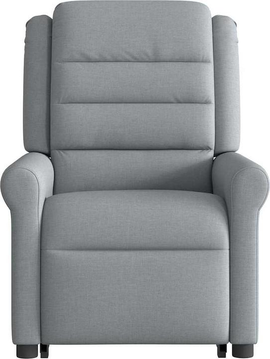Actual product image VidaXL Massage chair with stand-up aid Light grey fabric