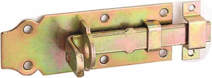 Produktbild GAH Alberts Schlossriegel mit Schlaufe montiert 120 mm gerade, verzinkt, mit EAN (Schlossriegel gerade, 1 Stk.)