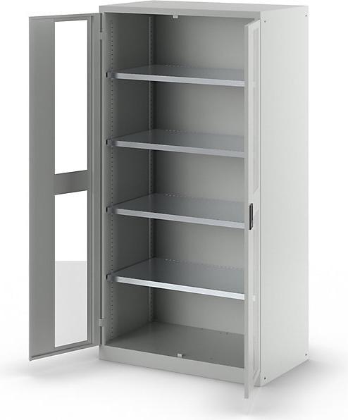 Produktbild Lista Sichtfensterschrank, HxBxT 1950 x 1000 x 580 mm (100 cm, 195 cm)