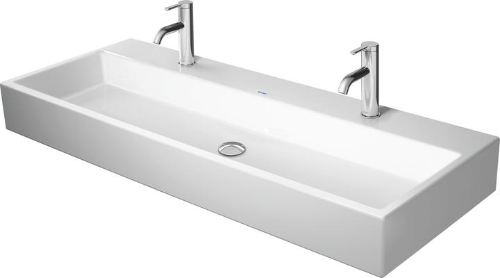 Produktbild Duravit Waschtisch VERO AIR m HLB 2 HL geschli 1200x470mm o ÜL we WG (470 mm, 1200 mm)