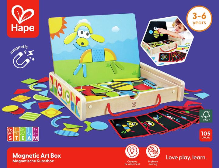 Produktbild Hape Magnetische Kunstbox (Deutsch, Französisch, Italienisch, Englisch)