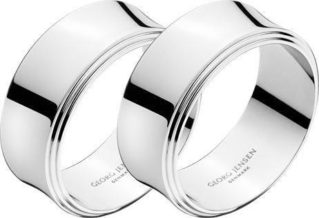 Georg Jensen Pyramid Serviettenringe (2 x)