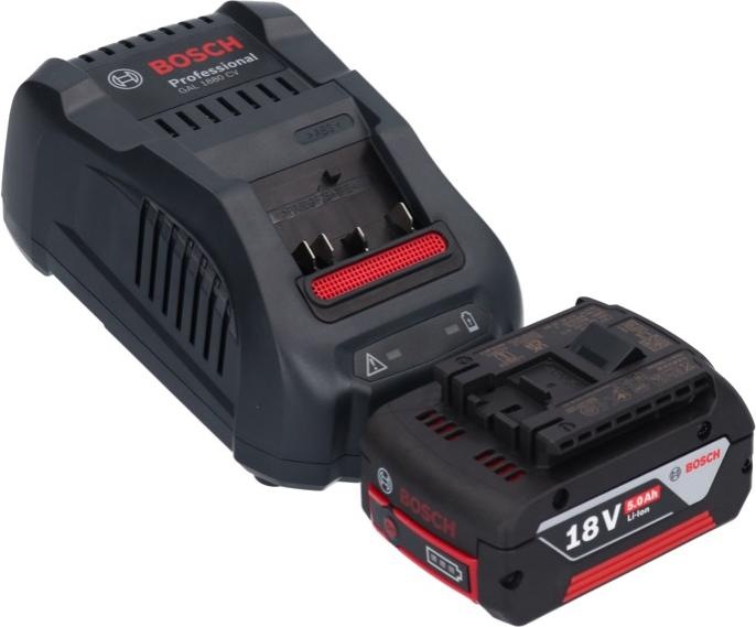 Productafbeelding Bosch Professional Bosch GBL 18V-750 Professionele accublazer 18 V BITURBO Borstelloos + 1x Accu 5.0 Ah + Lader (Oplaadbare batterij, Bladblazer)