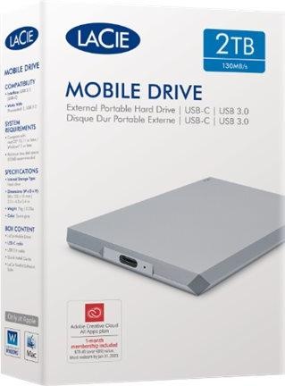Image du produit LaCie Mobile Drive - Gris de l'espace (2 To)