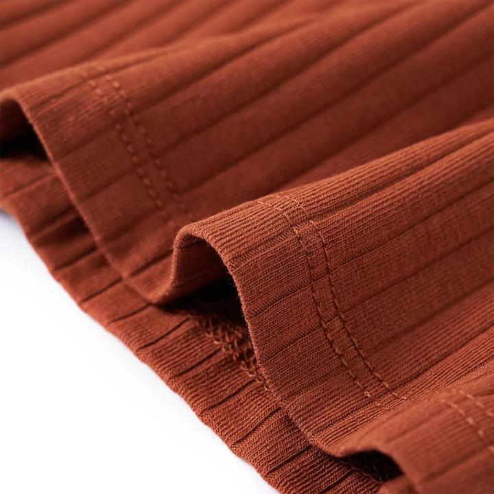 Produktbild vidaXL Kinder-Langarmshirt Cognac 116,Material: 95 % Baumwolle. 5 (116)