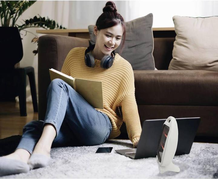 Produktbild SHE 03HS800 Quarz-Heizgerät 15 m² Weiss (03HS800) (800 W)