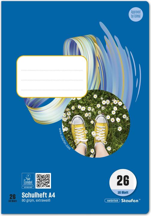 Actual product image Ursus Exercise book (A4, Checked, Soft cover)