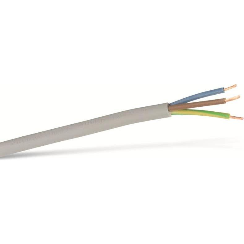 Eneroid, Kabelleitung, Leitung H03VV-F, 3x0,75, 50m, grau (50 m)