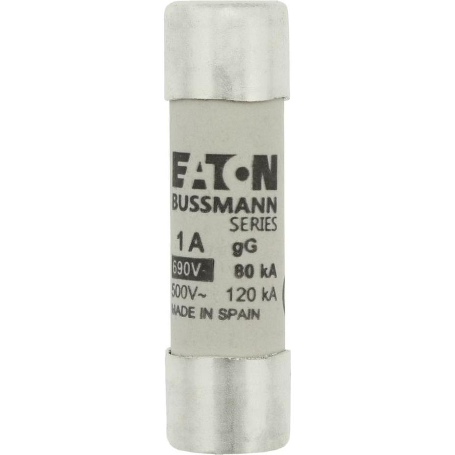 10x Eaton, Sicherung, Sicherungseinsatz, Niederspannung, 1 A, AC 690 V, 80 kA, 14 x 51 mm, gL/gG, IEC C14G1 (Feinsicheru...