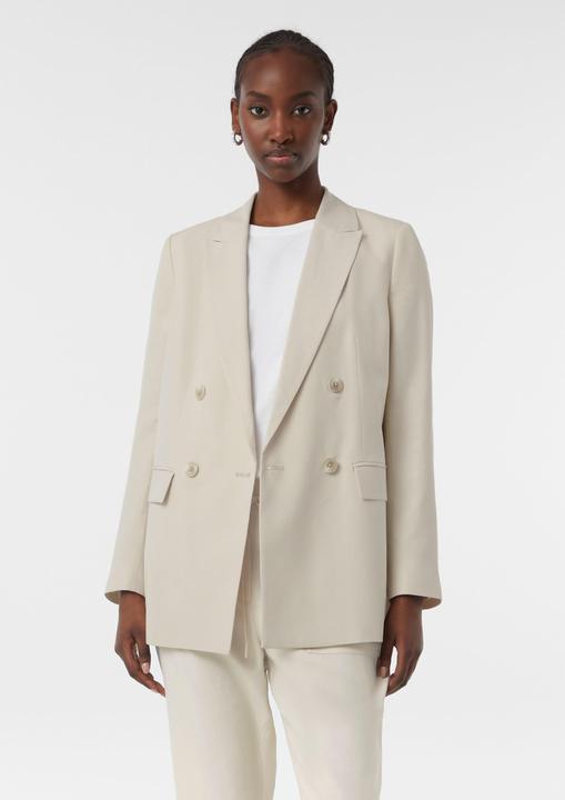 Image du produit Comma Indoor-Blazer Zweireihiger Blazer mit Logo-Futter (32)