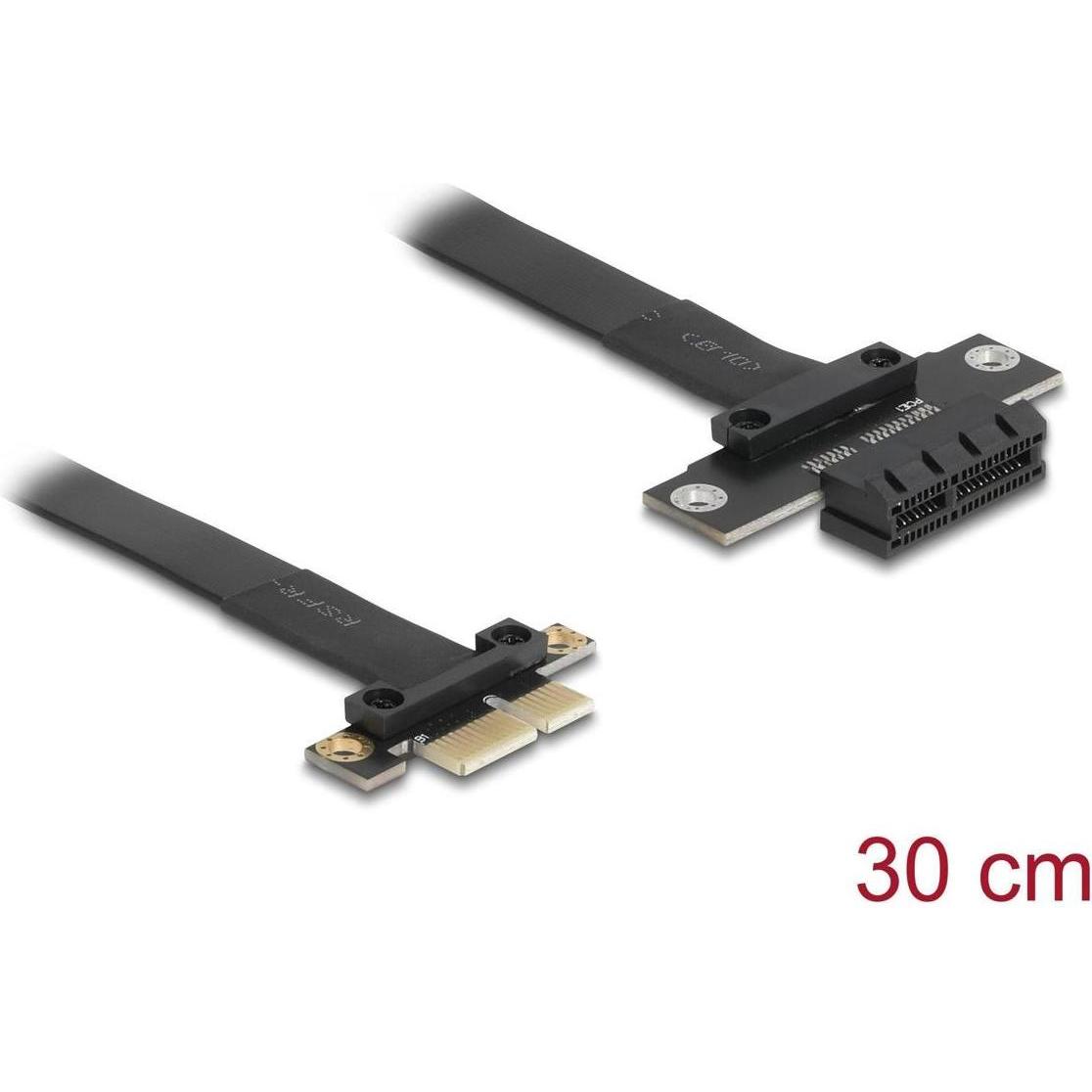 Delock PCI Express x1 Stecker zu x1 Slot Verlängerung 30cm Riser Karte, Accessori per schede madri