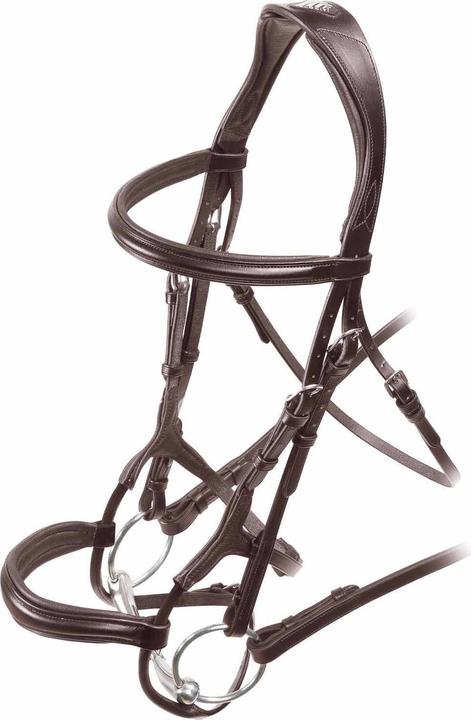Image du produit Velociti Bridon Cavesson Rouleau Cuir