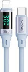 Actual product image Mcdodo Charging Cable 36W Type-C to Lightning 1.2m - Blue (1.20 m, USB 3.2 Gen 1, 36 W)