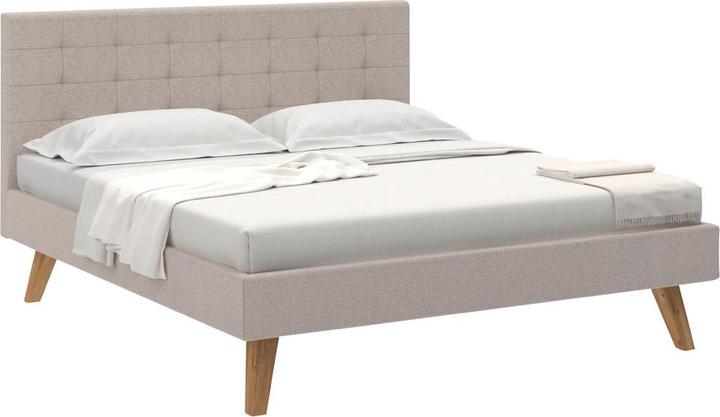 Modular Bed Taviano cream nature 180 (180 x 200 cm)