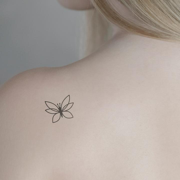 Produktbild minink Temporäres Tattoo – Symmetrischer Schmetterling