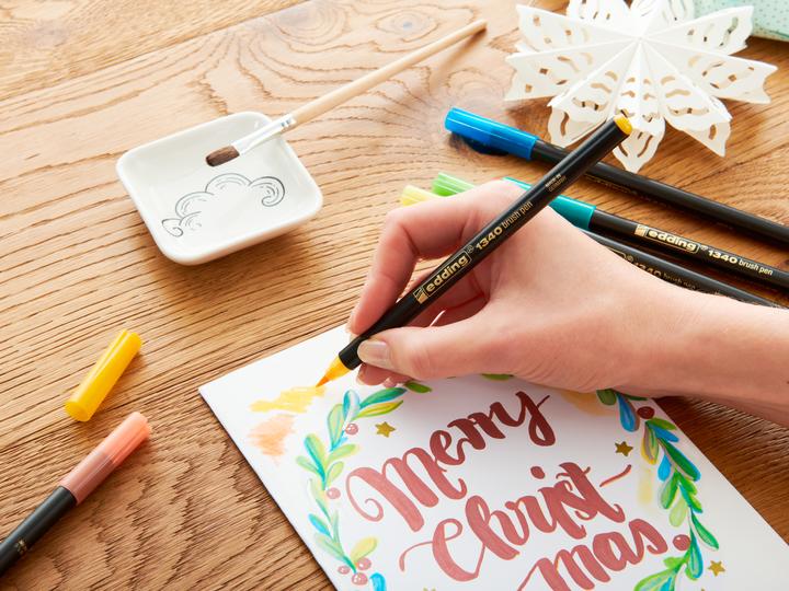 Actual product image Edding Felt-tip pen Brushpen Set of 4 (4 x)