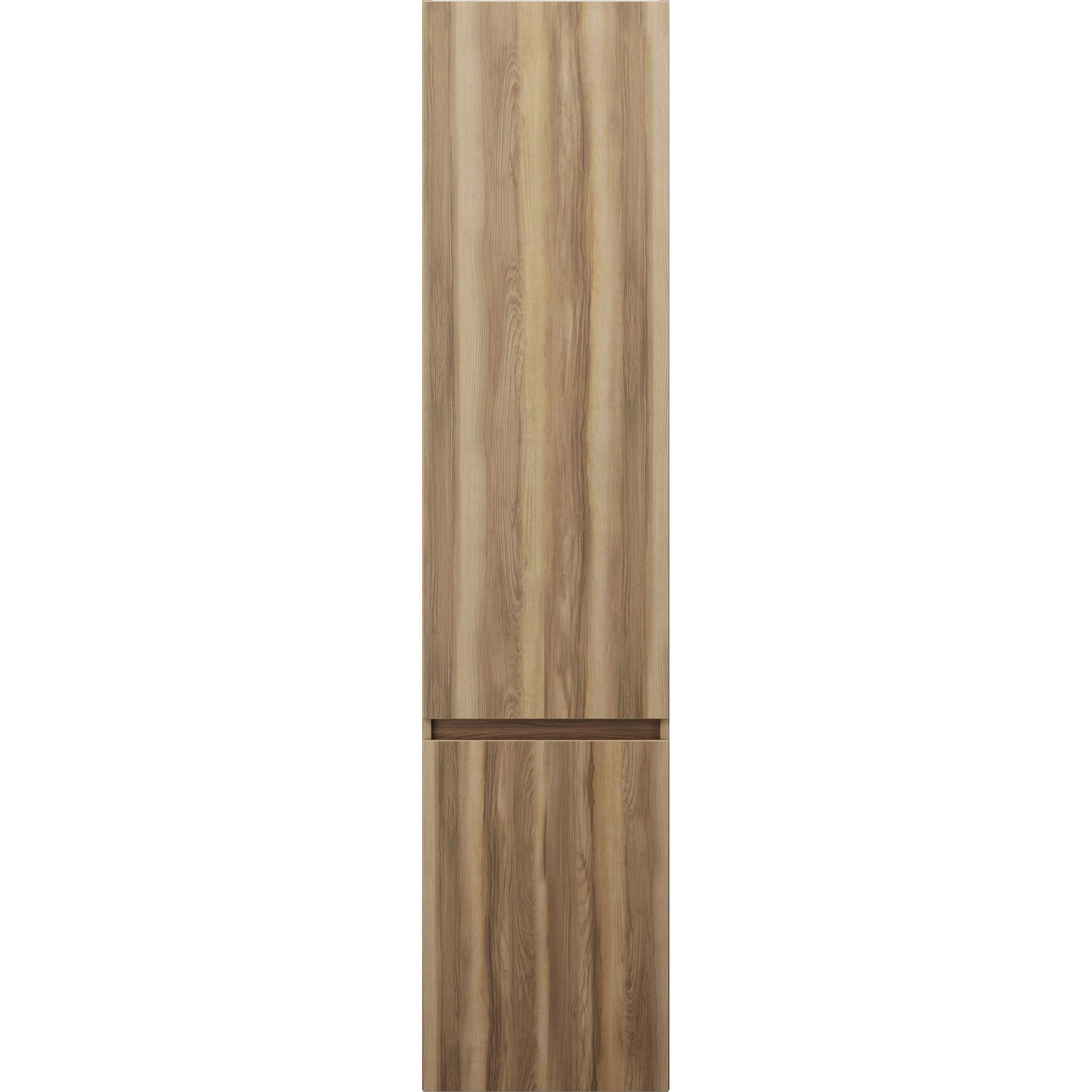 burgbad, Badezimmerschrank, Lin20 Hochschrank Wandhängend mit 2 Türen, 345mm Tiefe, Türanschlag links, 400x345x1760mm