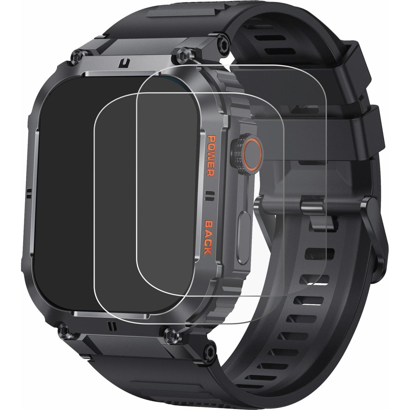 Thumbnail - ScreenLeaf Schutzfolie nachhaltiger Displayschutz Displayschutzfolie Folie Klar Transparent, Smartwatch Schutzfolie, Tra...