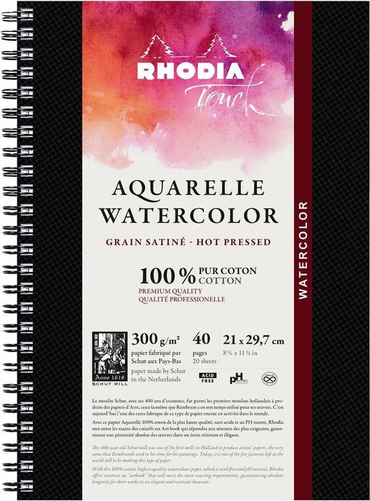 Produktbild Rhodia Touch Watercolor Book (300 g/m², 120 x)
