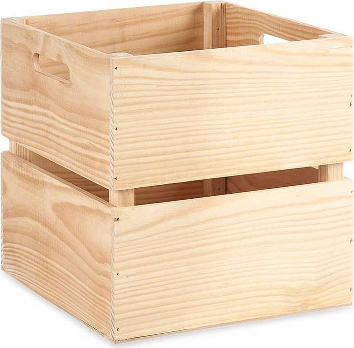 Actual product image Giftdecor open wooden box 30 x 30 cm (30 x 30 x 30 cm, 27 l)