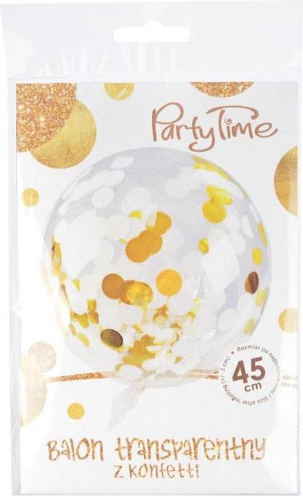 Actual product image Arpex Feiern Sie einen transparenten Ballon mit goldenem Konfetti (1 x)