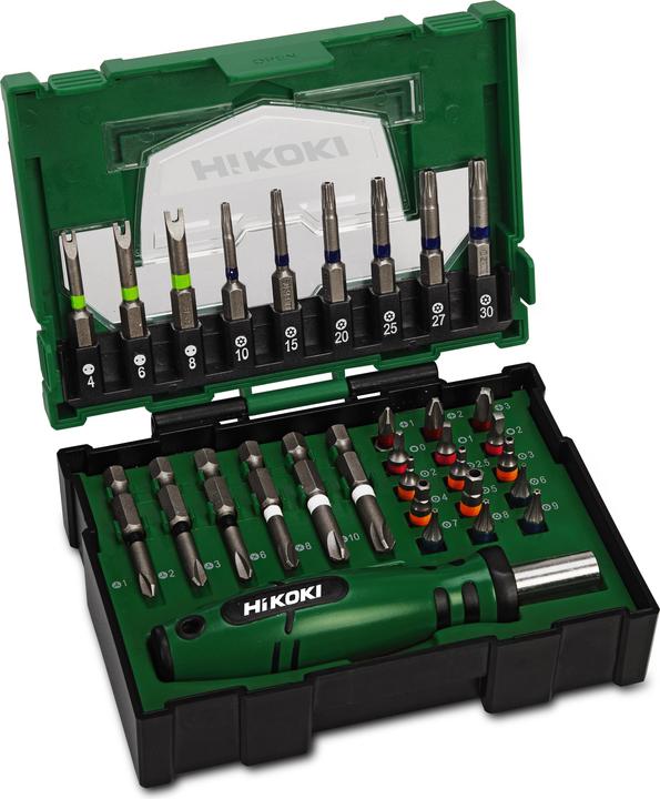 Actual product image Hikoki Bit Box 31 pcs (Maxi) (Hexagon socket TX)