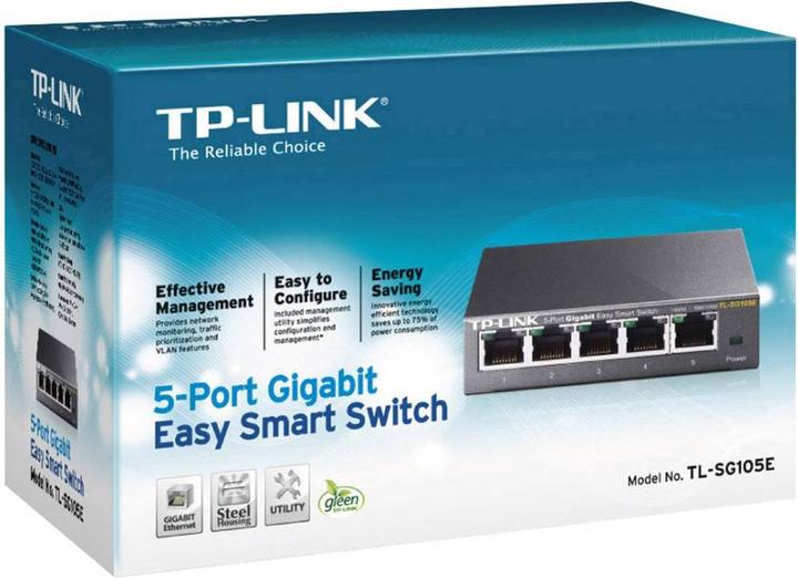 Produktbild TP-Link Tl-Sg105e (5 Ports)