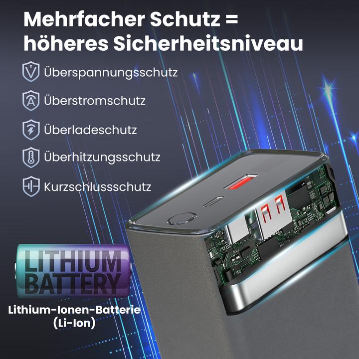 Actual product image Extralink EPB-127 30000mAh Srebrny | Powerbank | Power bank, 65W PD, USB-C (30000 mAh, 65 W, 111 Wh)