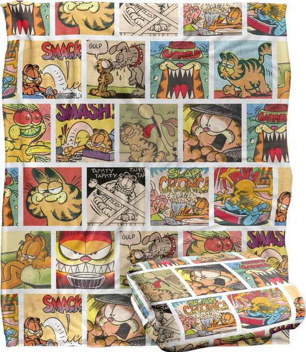Garfield Collage Decke Seidig Supersoft (152 x 127 cm)