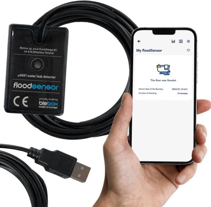 Actual product image BleBox floodSensor WiFi Flood Sensor 1x binary