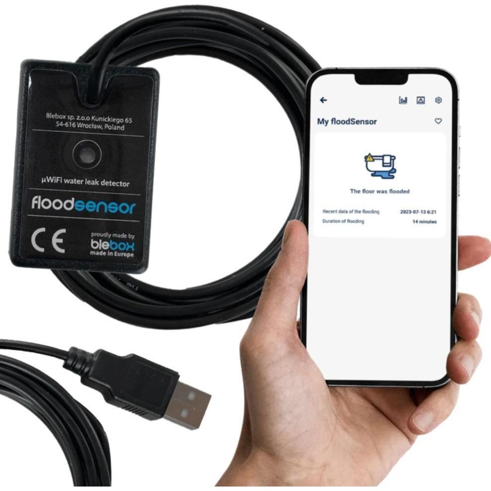 BleBox, Gefahrenmelder, floodSensor WiFi Flood Sensor 1x binär