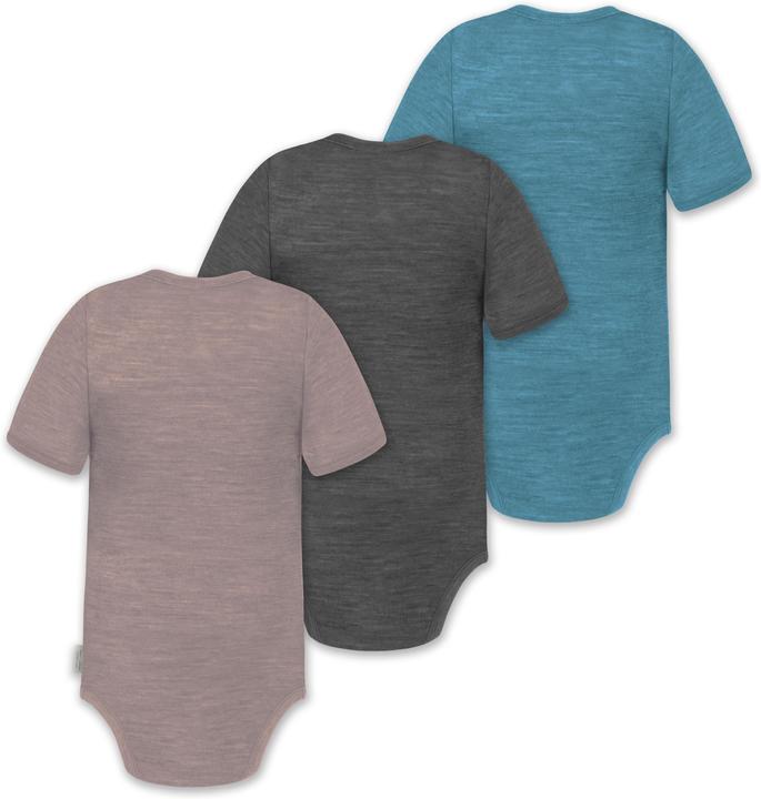 Produktbild Normani 3er Set Baby Merino Kurzarmbody „Tihoi" - 9319 (80)