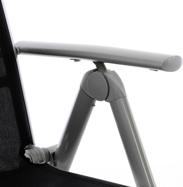 Actual product image VCM Gartenliege Sonnenliege Liegestuhl Relaxliege Terrasse Balkon schwarz grau