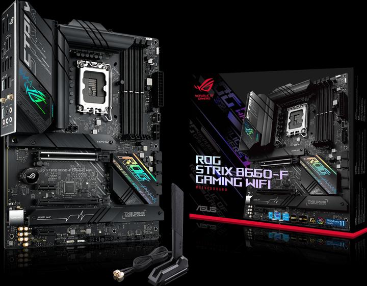 Produktbild ASUS ROG STRIX B660-F GAMING WIFI (LGA 1700, Intel B660, ATX)