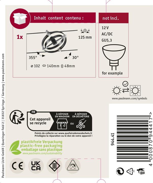 Image du produit Paulmann Système de fil Cardan