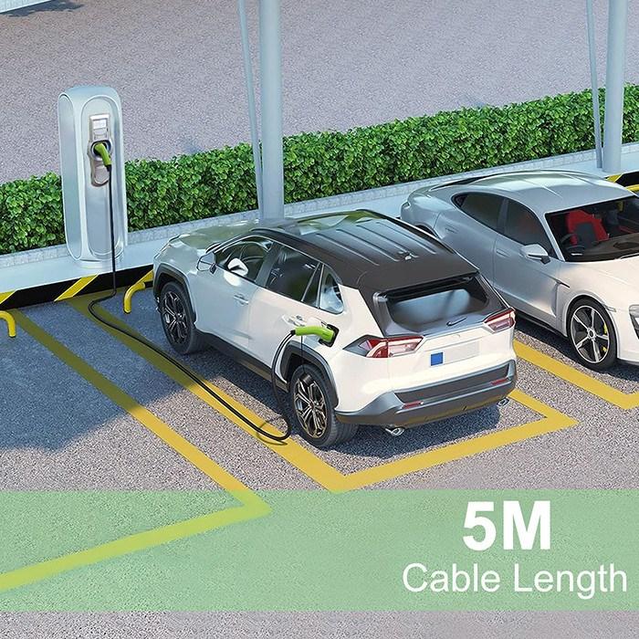 Actual product image Qoltec EV type 2 cable (Type 2, 7 kW, 32 A, 5 m)