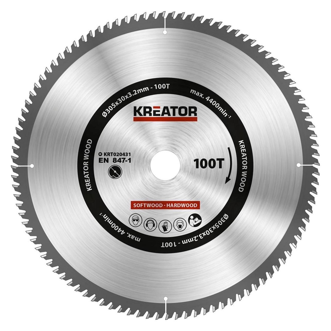 Kreator, Zaagbladen, KRT020432 Zaagblad Hout 305 Mm - 60T