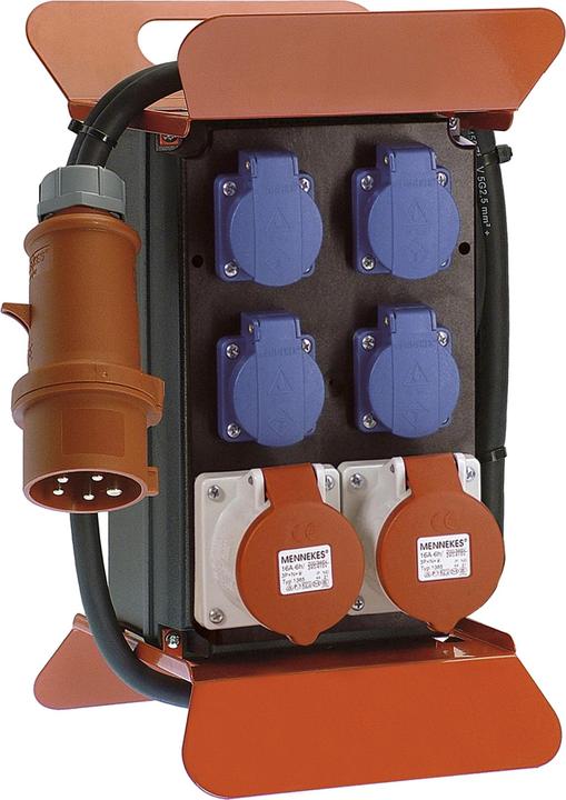 Produktbild As - Schwabe Mobiler Stromverteiler (6 x, CEE 7/3, CEE)