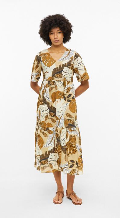 Produktbild s.Oliver Midikleid aus Baumwolle mit Eingrifftaschen (42)