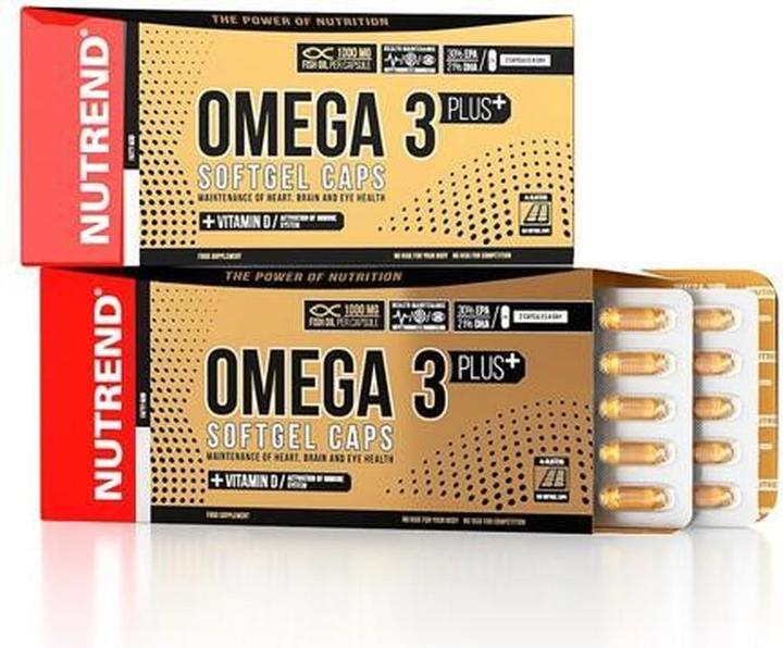 Actual product image Nutrend Omega 3 Plus (120 pcs., Capsules)