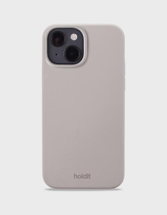Actual product image Holdit Back Cover Silicone iPhone 14 Taupe (Apple iPhone 14)