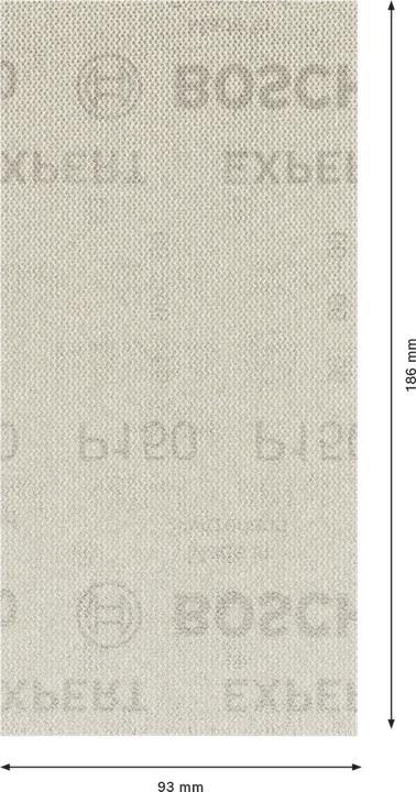 Image du produit Bosch Professional Zubehör EXPERT M480 Filet de ponçage pour ponceuses vibrantes, 93 x 186 mm, G 150, 50 pcs. (150)