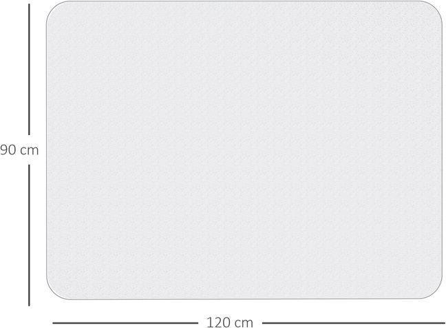 Produktbild Swisshandel24 Bodenschutzmatte, rutschfest, 1,5mm dick, 90x120cm, Transparent (90 x 120 cm)